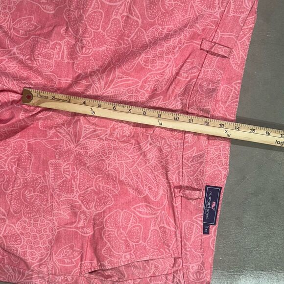 Vineyard Vines Shorts Mens Sz 40 Pink Floral Breaker Short 9 in Inseam Tropical - Picture 7 of 10